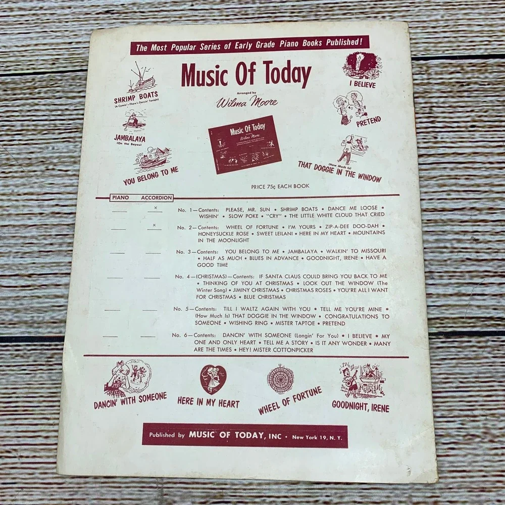 Jumbo Note Current‎ Pops For Piano Sheet Music Chas Hansen Music Corp 1953
